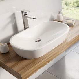 Раковина для ванної накладна на стільницю Ravak Ceramic 600 O без переливу кераміка біла XJX01160001