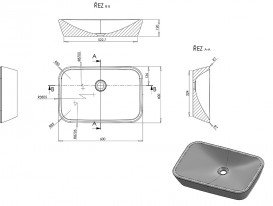 Раковина для ванної накладна на стільницю Ravak Ceramic 600 R без переливу кераміка біла XJX01160002