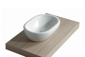 Раковина для ванной Galassia Midas накладная овальная без отверстия перелива белый 5233