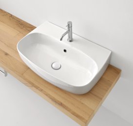 Раковина для ванной накладная/подвесная Kerasan Nolita 60X45 санфарфор белая 534101