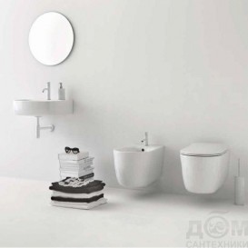 Раковина для ванной накладная/подвесная Kerasan Nolita 50х45 санфарфор белая матовая 534030