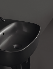 Раковина для ванной накладная/подвесная Kerasan Nolita 60X45 санфарфор черная матовая 534131