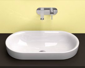 Раковина для ванної накладна полувстраіваемие Catalano Sfera 70х37 кераміка колір білий 170ASFN00