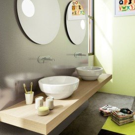 Раковина для ванной накладная полувстраиваемая Catalano Sfera 35х35 керамика цвет белый 135ASFN00