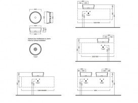 Раковина для ванної накладна Hatria HAPPY HOUR 440x440 YXSK01