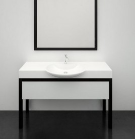 Раковина для ванної Marmorin Carme 98х55 см литий камінь білий 260 098 020 xx x