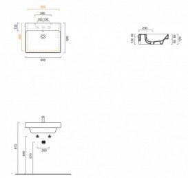 Раковина для ванной подвесная Catalano New Zero 60х50 керамическая цвет белый матовый 160ZPBM