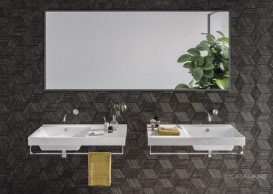 Раковина для ванной подвесная Catalano New Zero 100х50 керамическая чаша слева цвет белый 110SZEUP00