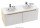 Раковина для ванной на тумбу двойная Ravak коллекция Classic белая XJD01113000