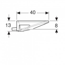Раковина для ванної підвісна Geberit One 120 см білий санфарфор/ KeraTect заслінка білий блискучий 500.392.01.3