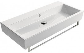 Раковина для ванной подвесная GSI Kube 100 белая 8923 1 11