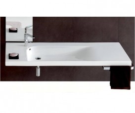 Раковина для ванної підвісна Hatria Grandangolo 130х50 см з отвором під змішувач білий YXF401