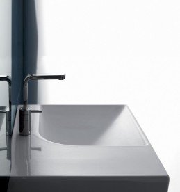 Раковина для ванной подвесная Hatria Grandangolo 50х75 см чаша справа белый Y0YD01