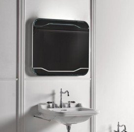 Раковина для ванной подвесная или на пьедестал Kerasan Waldorf 60x55 санфарфор белая хром 4140K1