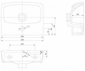 Раковина для ванной подвесная Kolo Nova Pro M32137000