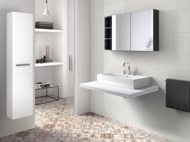 Раковина для ванной подвесная/накладная Roca Diverta 75х44 с отверстием для смесителя керамика белая A327110000