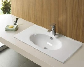 Раковина для ванної підвісна / накладна Roca Kalahari 100х51 см кераміка біла A327897000