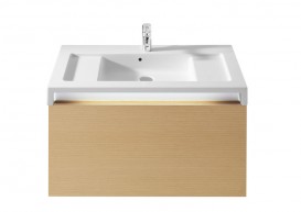 Раковина для ванной подвесная/накладная Roca Stratum 90х50 см с отверстием для смесителя керамика белая A327632000