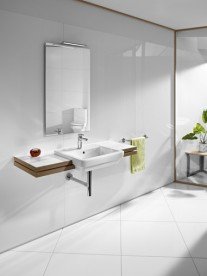 Раковина для ванної підвісна Roca Dama-n Compact 50х32 з одним отвором під змішувач біла A327788000