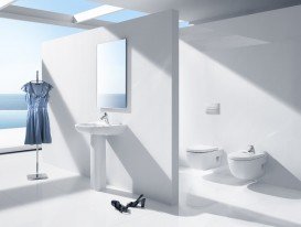 Раковина для ванної підвісна Roca Meridian-N 45 см одним отвором під змішувач біла A327245000