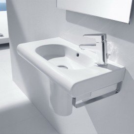 Раковина для ванной подвесная Roca Meridian 60х32 см с отверстием под смеситель справа керамика белая A32724T000