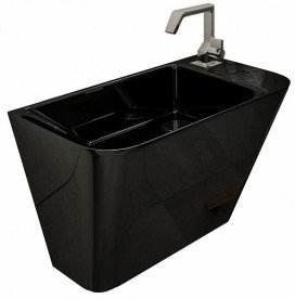 Раковина для ванної підвісна Volle Тео 50х28 см кераміка чорна 13-88-601Black