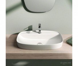 Раковина для ванної полувстраіваемие Catalano Green Lux 60х40 керамічна колір білий 160GRLXN00