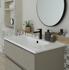 Раковина для ванної Ponsi Planet 101х46 см штучний мармур глянсовий білий BLMARLPLAN0002