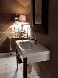 Раковина для ванной прямоугольная Kerasan Bentley 100х50 см белая 393101