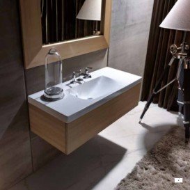 Раковина для ванної прямокутна Kerasan Bentley для меблів 80х50 см біла 393601