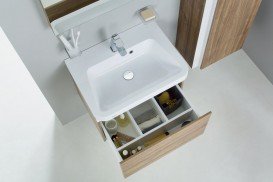 Раковина для ванной Ravak 10° 550 с отверстием искусственный мрамор белая XJI01155000