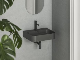 Раковина для ванної Ravak Ceramic Slim Wall R 55,3 х45, 2 см кераміка антрацит XJX03155005