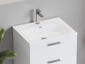 Раковина для ванної кімнати Ravak Chrome Slim 60,5х49 см кераміка білий XJX01160008