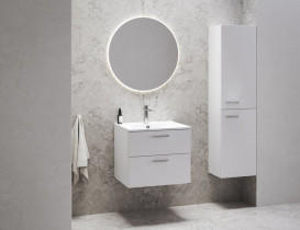 Раковина для ванной Ravak Chrome Slim 80х49 см литой мрамор белый XJG01180001