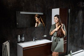 Раковина для ванной Ravak Clear 1000 с отверстием искусственный мрамор белая XJJ01110000