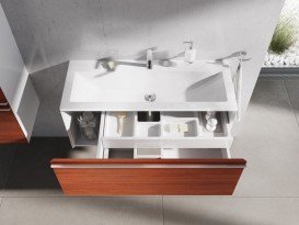 Раковина для ванной Ravak Clear 800 с отверстием искусственный мрамор белая XJJ01180000