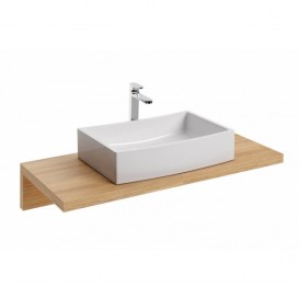 Раковина для ванної Ravak Formy 02 500 D без переливу штучний мармур біла XJM01250000