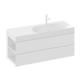 Раковина для ванної Ravak Lite 120х45 см L з отвором литий мармур білий XJXL1212000