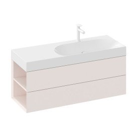 Раковина для ванної Ravak Lite 120х45 см L з отвором литий мармур білий XJXL1212000