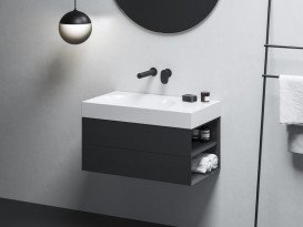 Раковина для ванной Ravak Lite 80х45 см R литой мрамор белый XJXP1380001