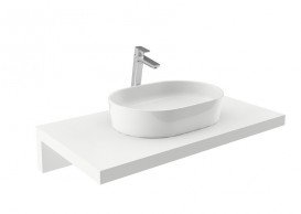 Раковина для ванной Ravak Moon 2 без перелива искусственный мрамор белая XJN01300002