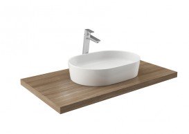 Раковина для ванной Ravak Moon 2 без перелива искусственный мрамор белая XJN01300002