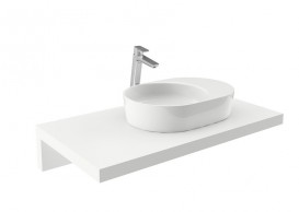 Раковина для ванной Ravak Moon 2S без перелива искусственный мрамор белая XJN01300003