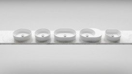 Раковина для ванной Ravak Moon 2S без перелива искусственный мрамор белая XJN01300003