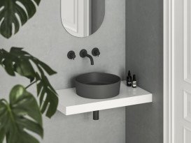 Раковина для ванної Ravak Uni 40 Slim ⌀40 см кераміка антрацит XJX03140001