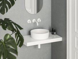 Раковина для ванної кімнати Ravak Uni 40 Slim ⌀40 см кераміка білий матовий XJX0E140001