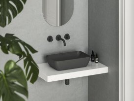 Раковина для ванної кімнати Ravak Uni 50 R Slim 50х31 см кераміка антрацит XJX03150001