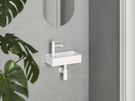 Раковина для ванної Ravak Veda 40,8х22,2 см отвір зліва кераміка білий XJXL1240000