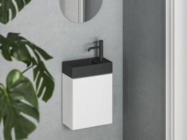 Раковина для ванной Ravak Veda 40х22 см керамика черный матовый XJX0D240000