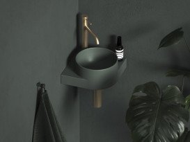 Раковина для ванної кімнати Ravak Yard 280 C 28х28 см кутова кераміка Grey Green XJX08228000